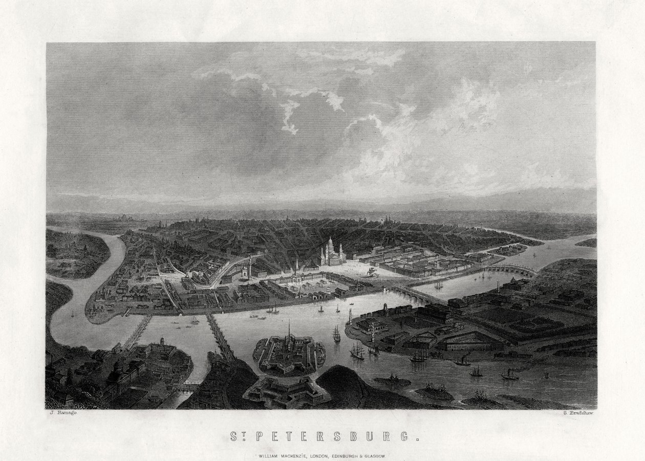 Petrohrad, Rusko, 19. století od Samuel Bradshaw
