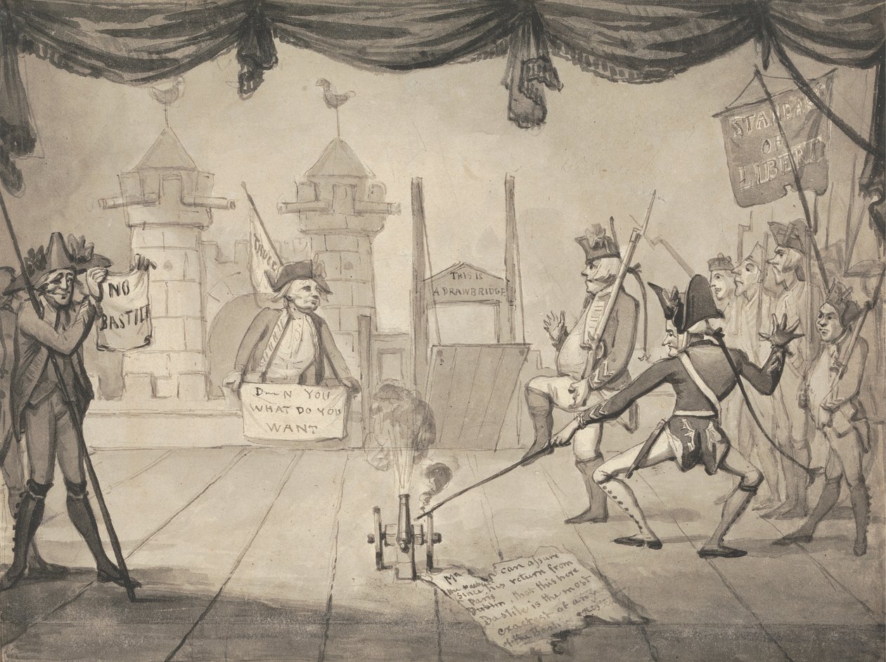 Amfiteátrická verze pádu Bastily od Samuel Collings