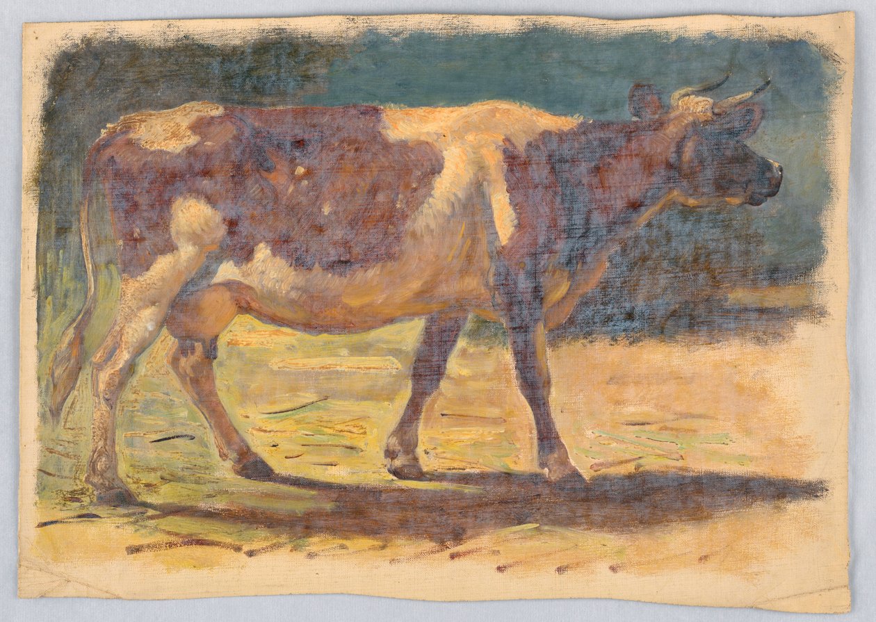 Kresba, studie. Krávy, srpen 1876 od Samuel Colman
