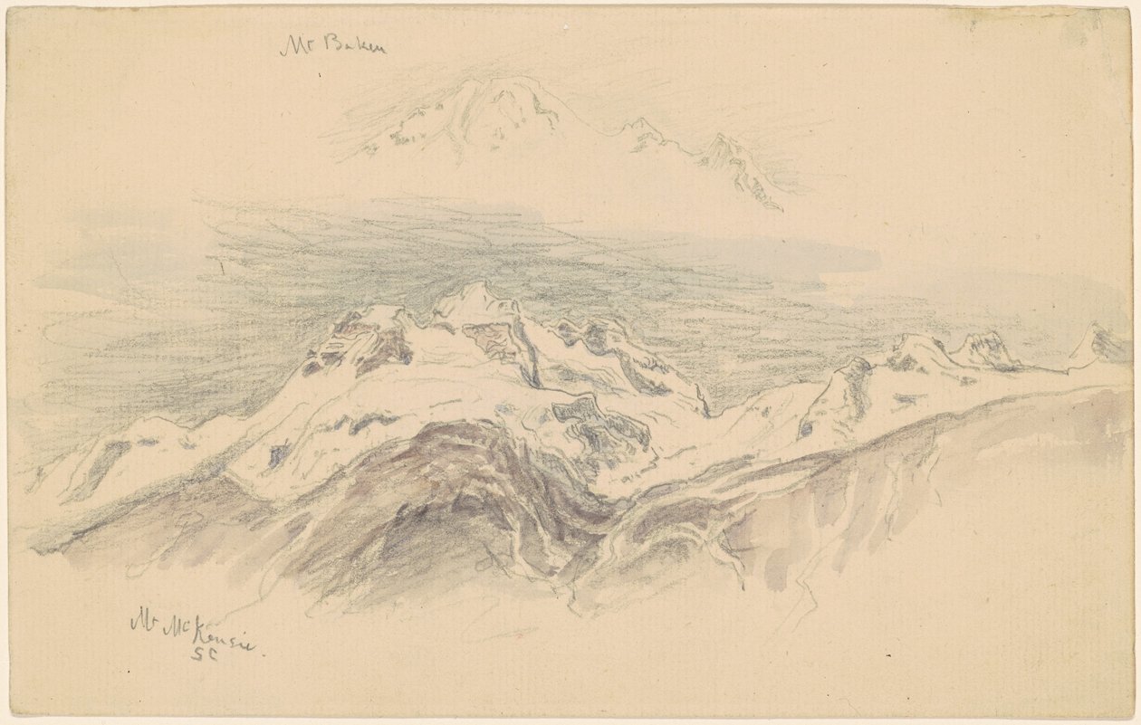 Mt. Baker a Mt. McKensie [recto] od Samuel Colman