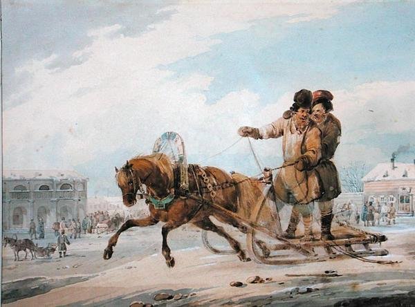 Ruské sáně od Samuel Colman