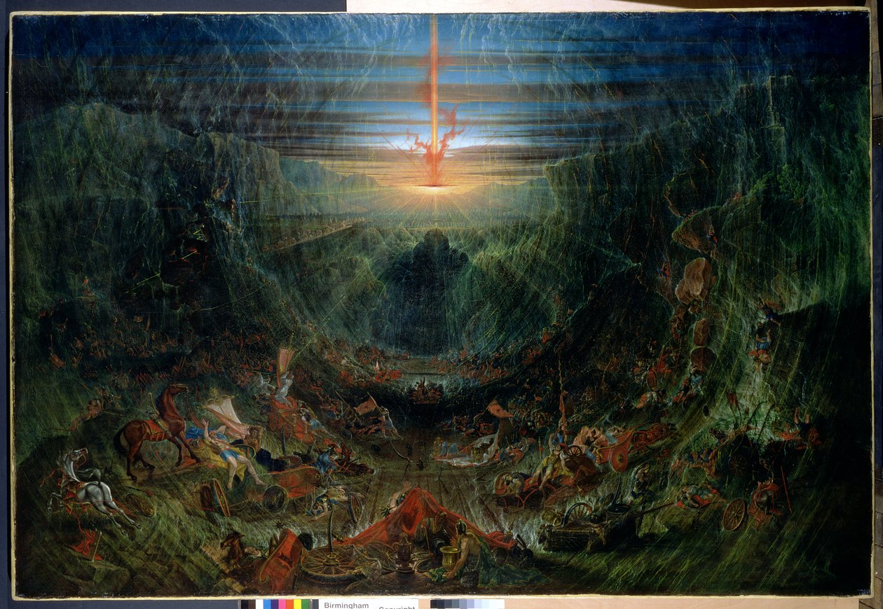 Dodání Izraele z Egypta, 1840 od Samuel Colman