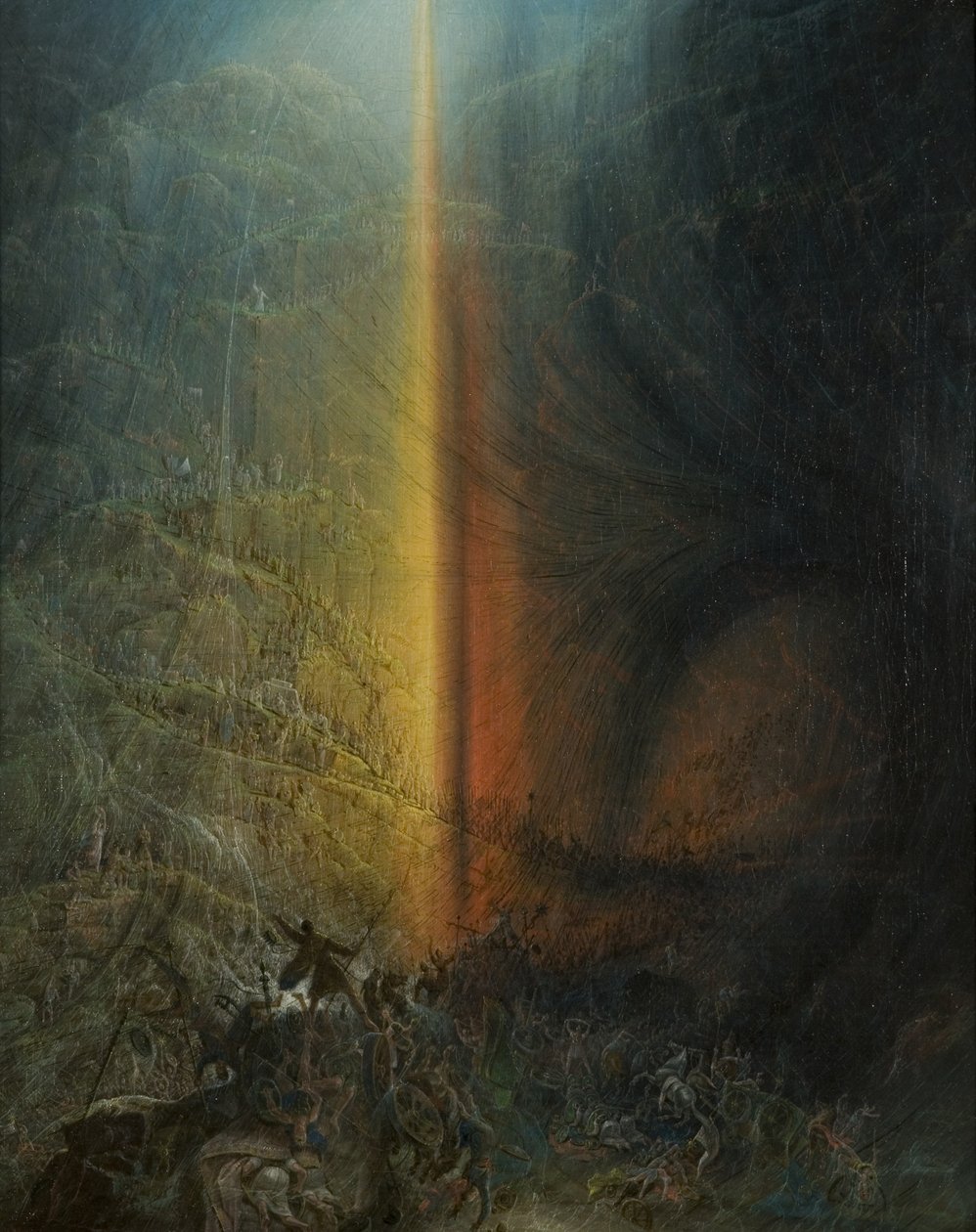 Zkáza faraonova zástupu, kolem roku 1830 (olej na plátně) od Samuel Colman