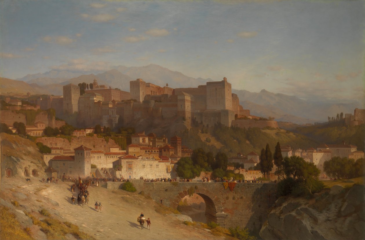 Hill of the Alhambra, Granada, 1865. od Samuel Colman