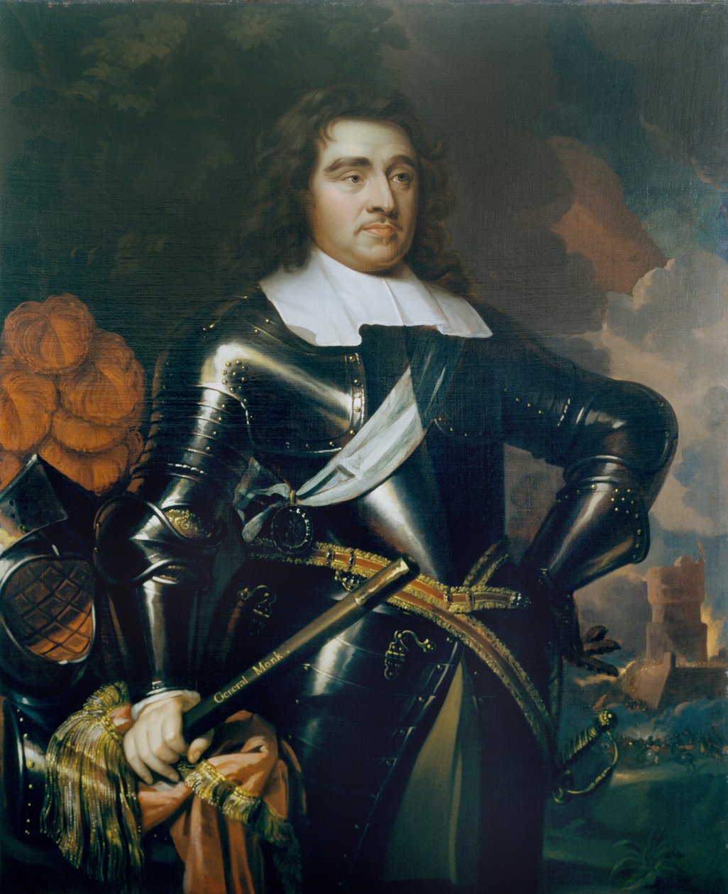 Generál George Monk (1608-70) 1. vévoda z Albemarle, kolem 1665 od Samuel Cooper