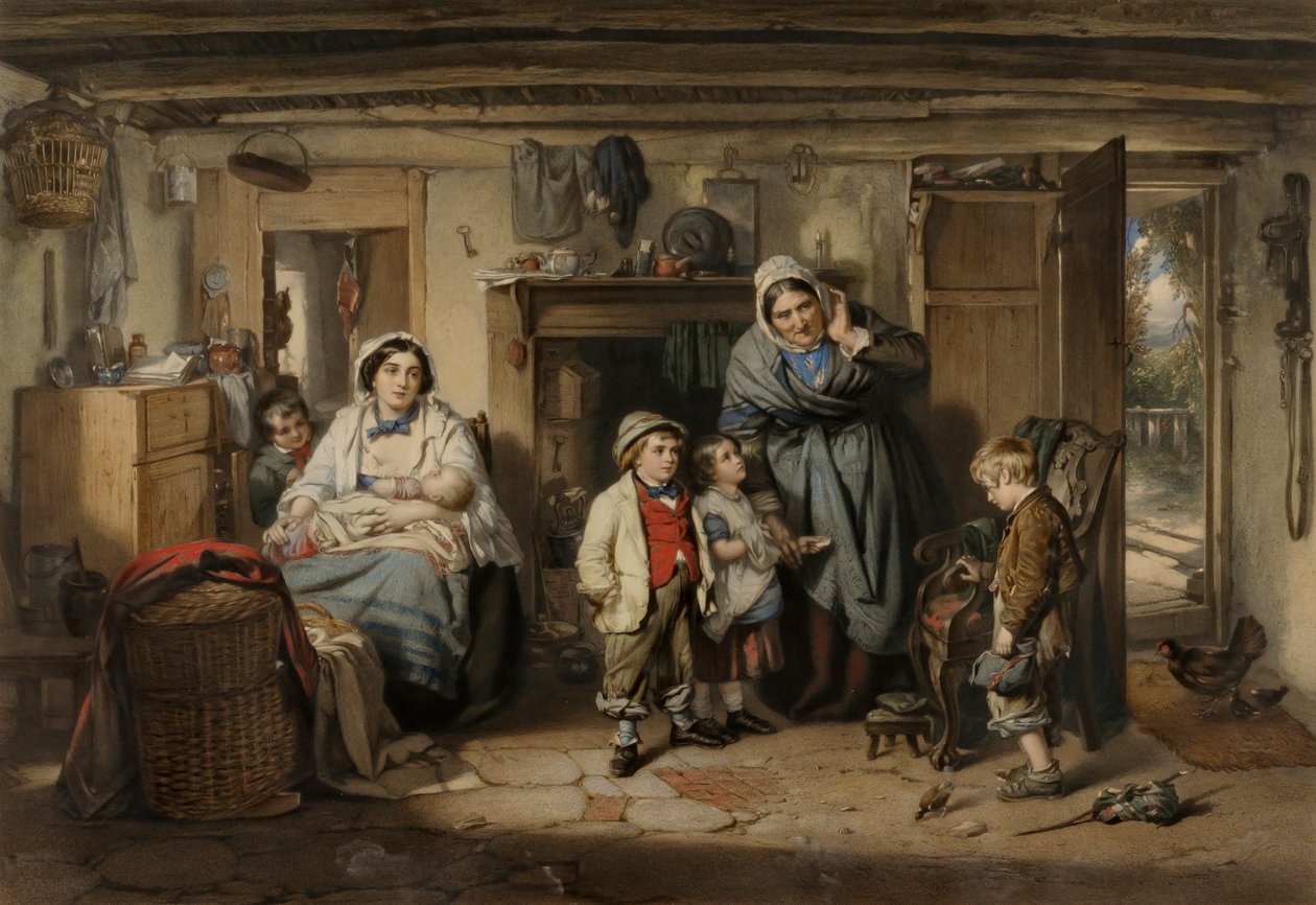 Bezmála dvouleté dítě (Mitherless Bairn) od Samuel Cousins