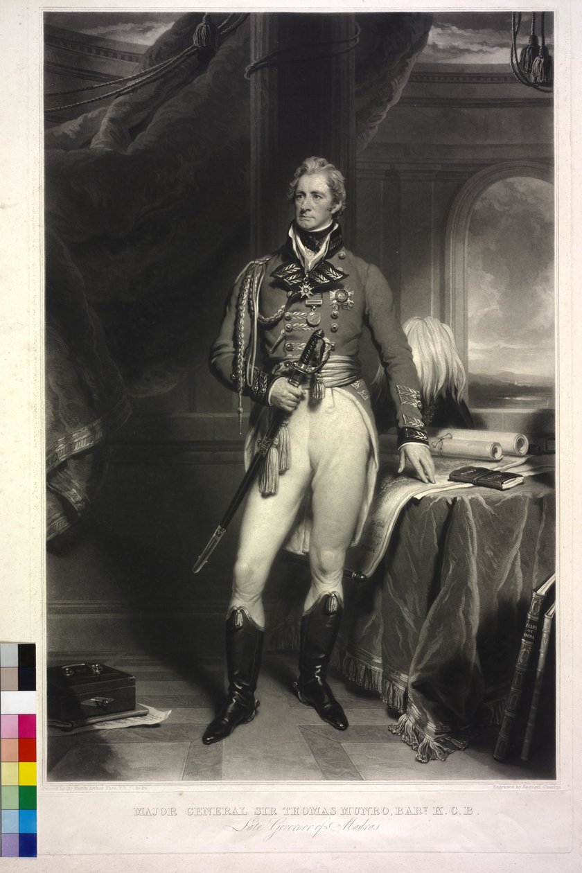 Sir Thomas Munro (mezzotinta) od Samuel Cousins