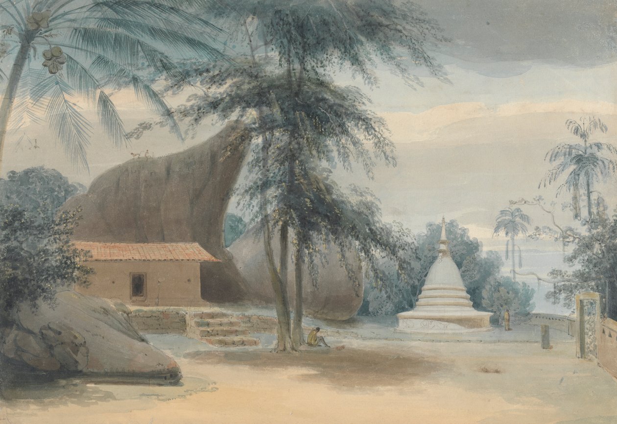 Scéna mezi Galle a Matura, asi šest mil od Galle od Samuel Daniell