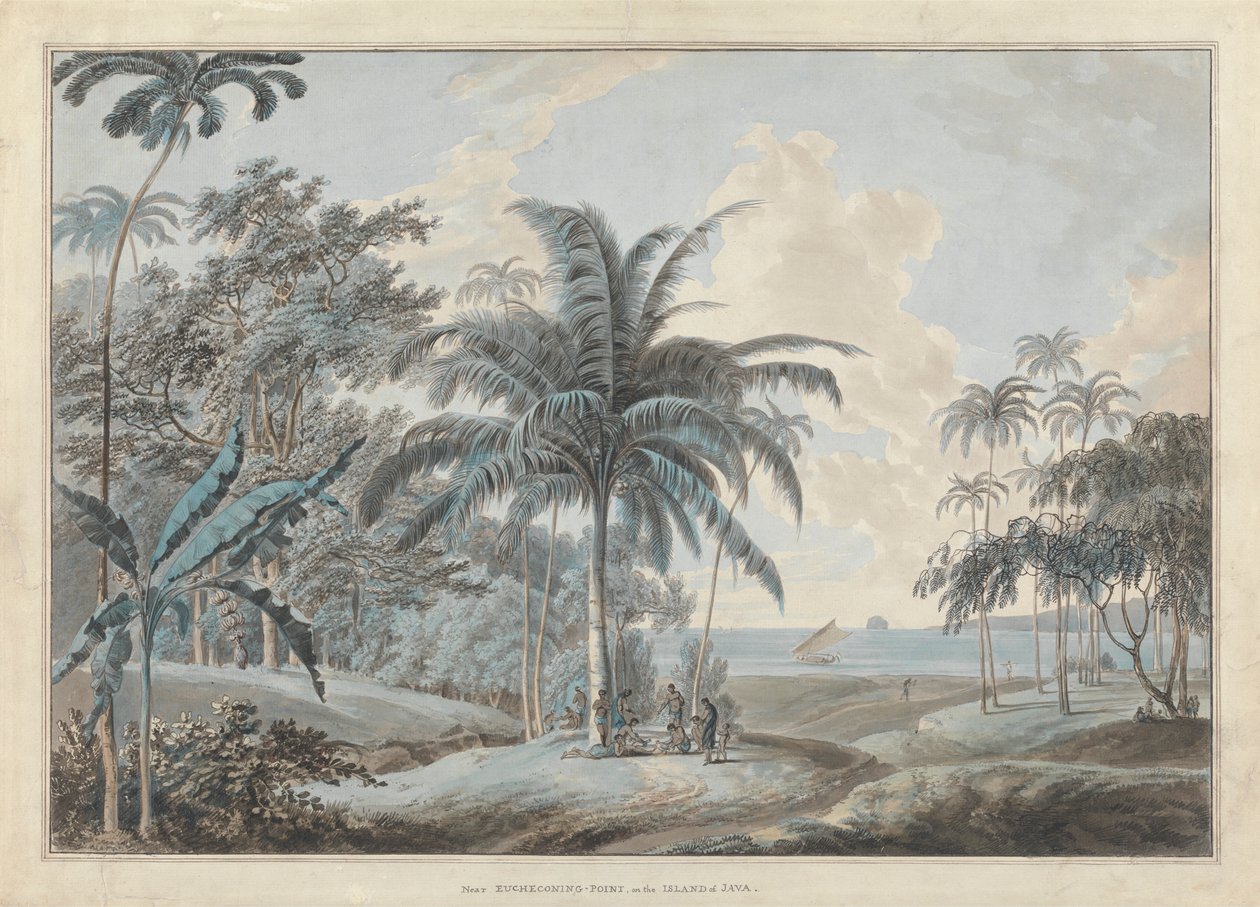 Blízko Eucheconing Point, Java od Samuel Daniell