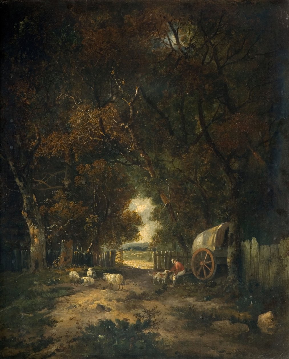 Walnut Tree Walk, Earlham, 1836-63. od Samuel David Colkett
