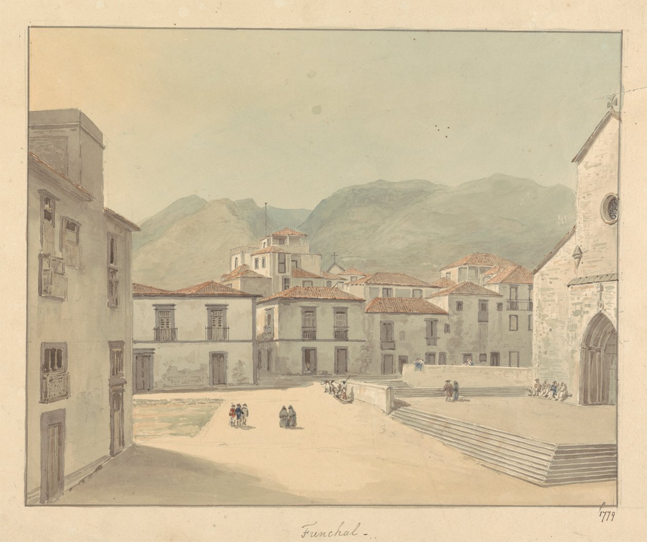 Funchal, Madeira: náměstí s kostelem od Samuel Davis