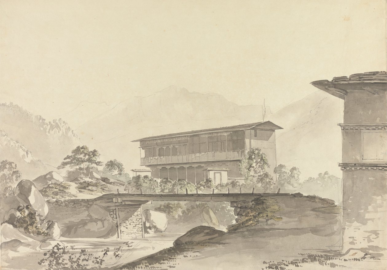 Poblíž Tassisudonu [Tashicho Dzong] od Samuel Davis
