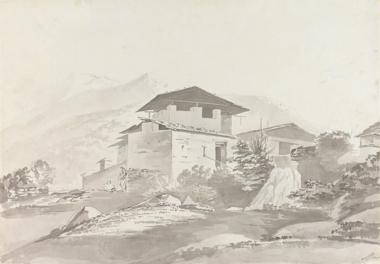 Poblíž Tassisudonu [Tashicho Dzong] od Samuel Davis