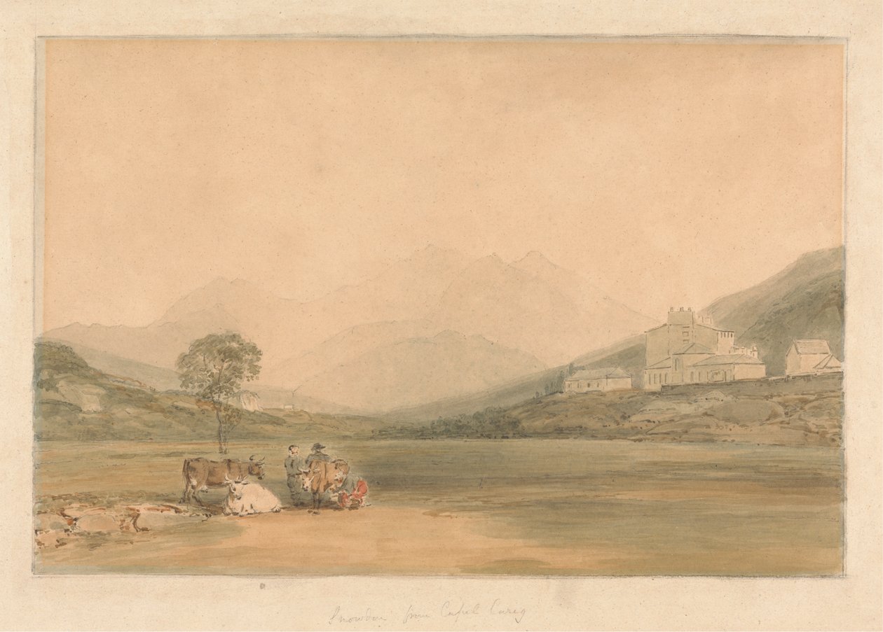 Snowdon z Capel Curig od Samuel Davis