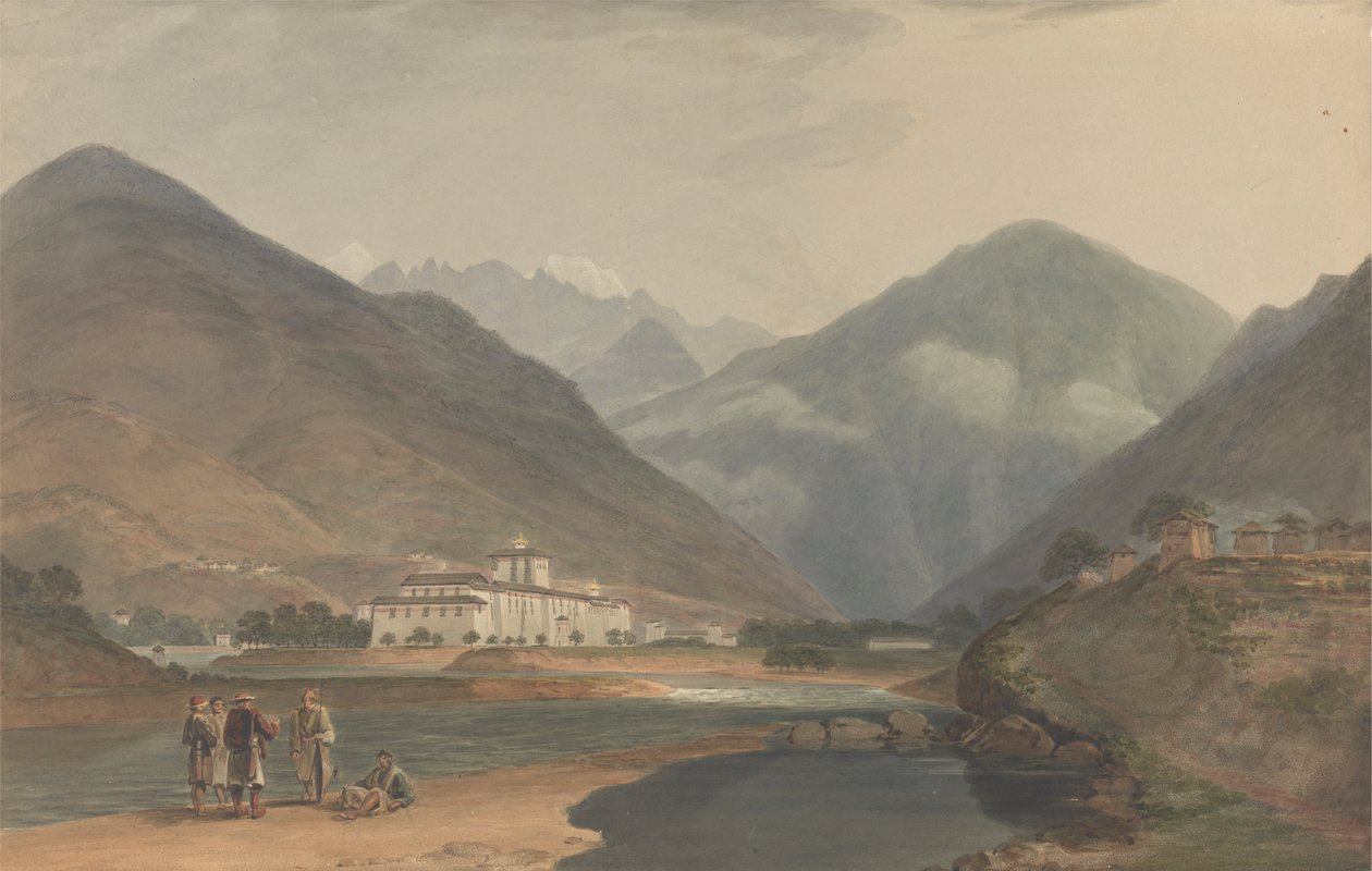 Bývalé zimní hlavní město Bhútánu v Punakha Dzong od Samuel Davis