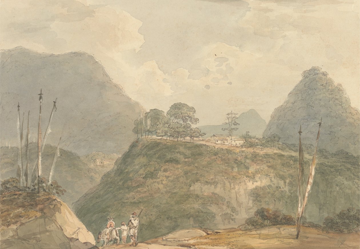 Vesnice Bugdaur [Buxa Duar] [Tibet] od Samuel Davis