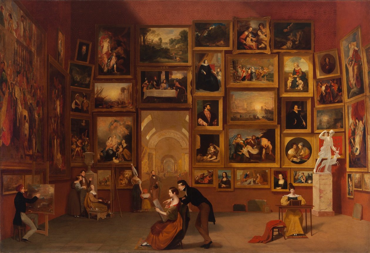 Galerie Louvre od Samuel Finley Breese Morse