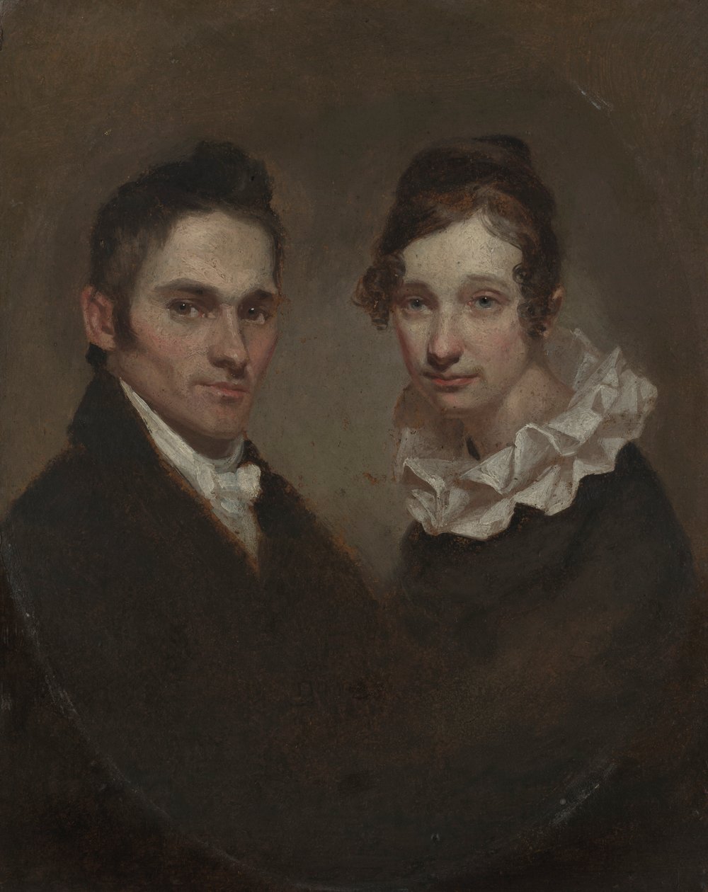Reverend Hiram Bingham a Sybil Moseley Bingham (1789 od Samuel Finley Breese Morse
