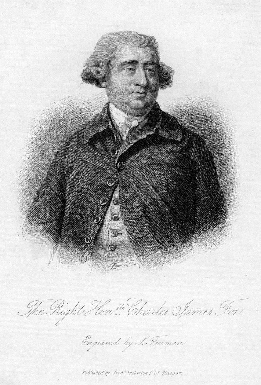 Charles James Fox 1749-1806, whigský státník, 19. století. od Samuel Freeman