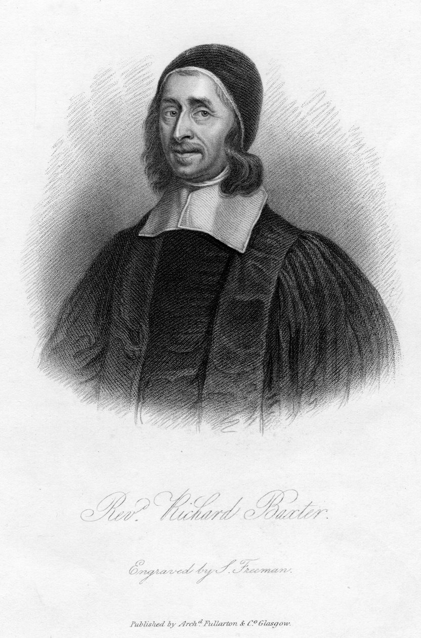 Richard Baxter 1615-1691, anglický puritán, církevní vůdce a teolog, 19. století. od Samuel Freeman