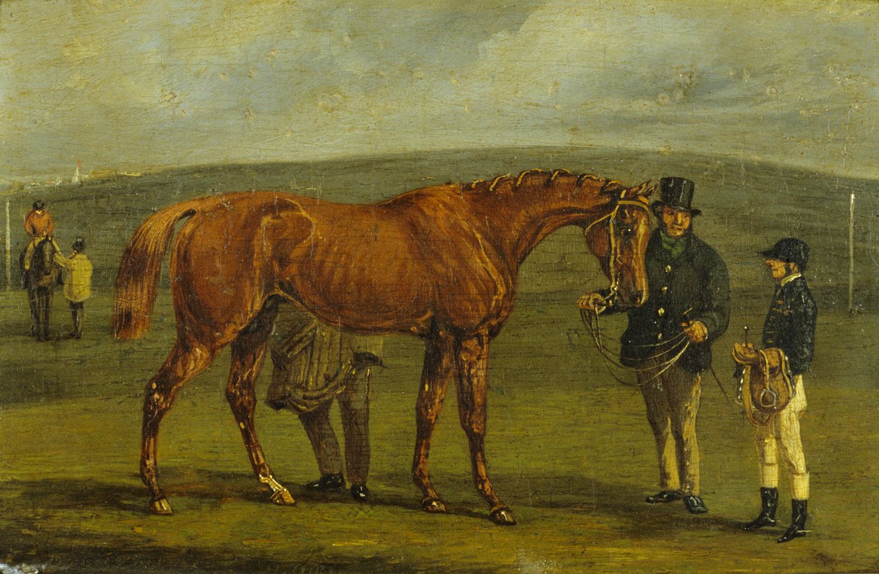 Příprava na závod (olej na plátně) od Samuel Henry Alken