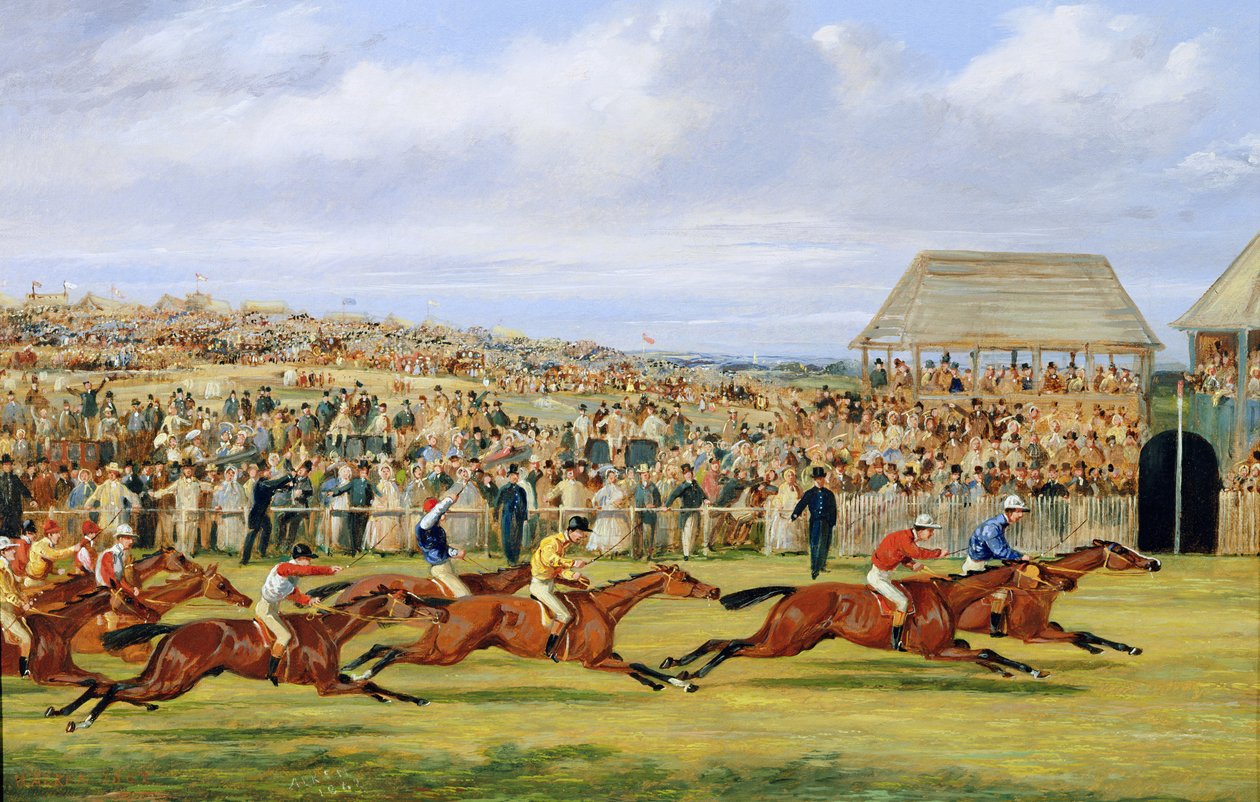 Finish of the 1862 Derby, 1862 (viz 451912 pro pár) od Samuel Henry Alken