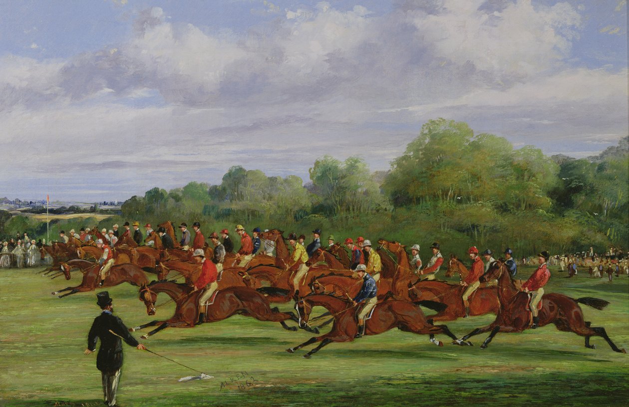 Začátek derby 1862, 1862 (viz 451913 pro pár) od Samuel Henry Alken