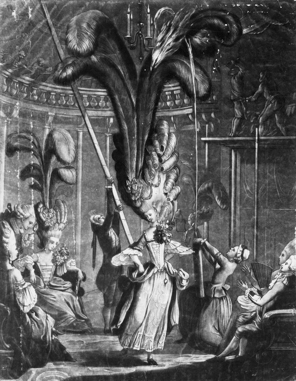 Rada pro dámy, aby se staraly o své hlavy, tisk Sayer + Bennet, 1776 od Samuel Hieronymous Grimm