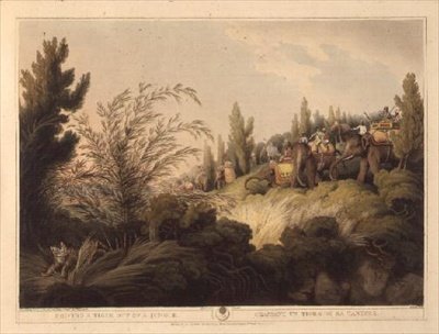Driving A Tiger Out Of A Jungle, od "Oriental Field Sports", hospoda. od Edwarda Orma od Samuel Howett