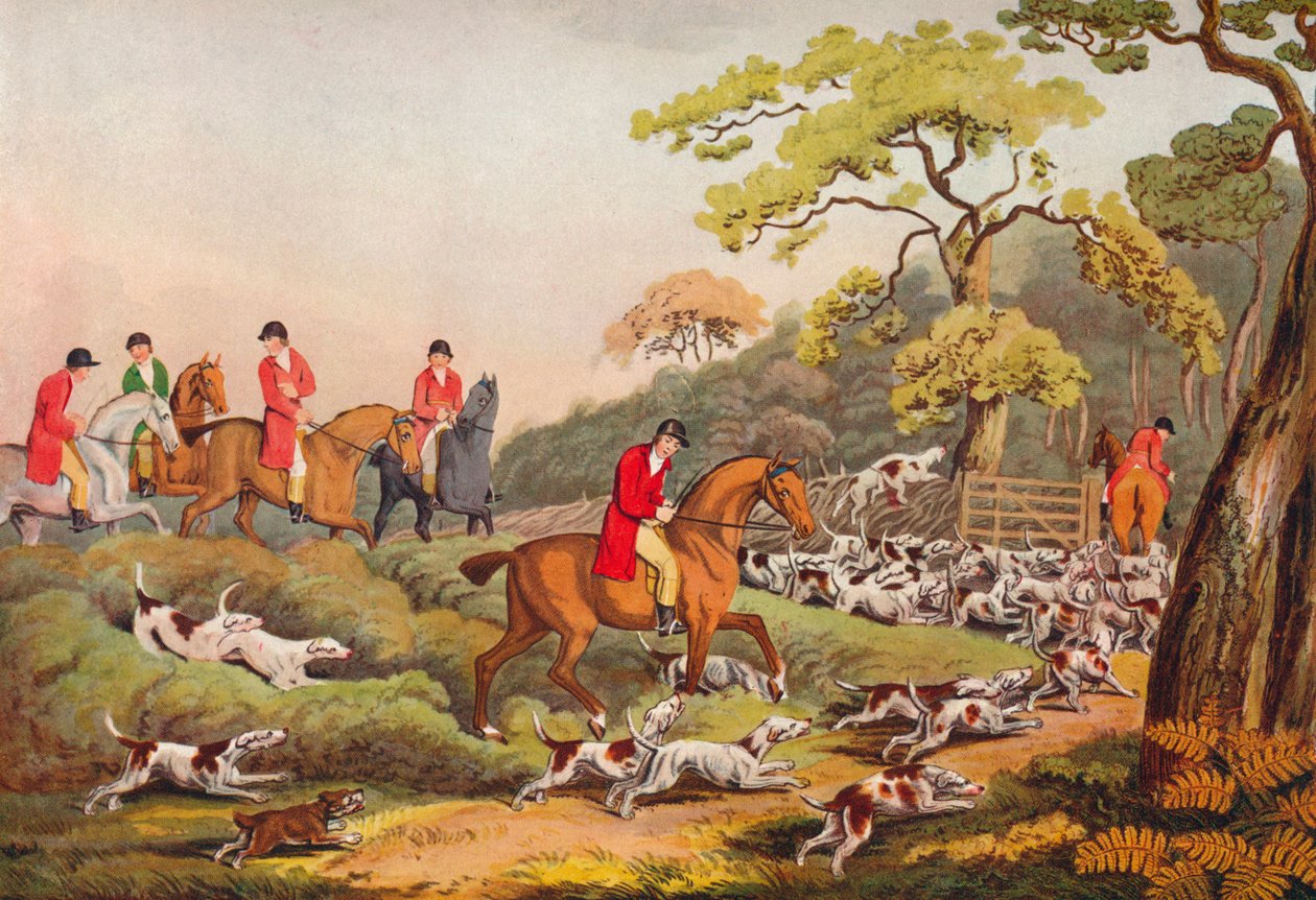 Going To Cover, c1810, 1922 od Samuel Howitt