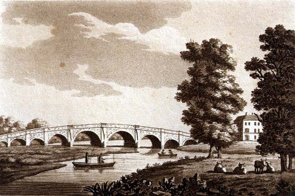 Walton Bridge, Surrey, ilustrace z 