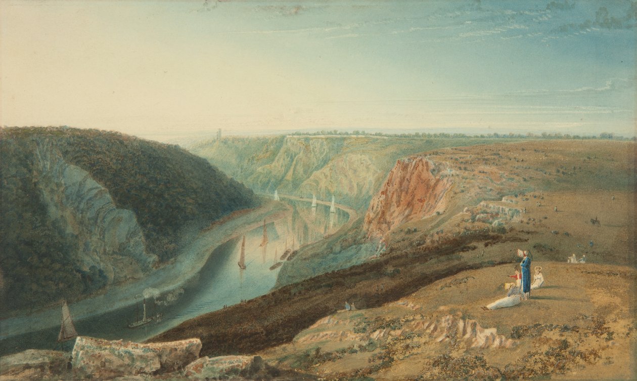 Avon z Observatory Hill, kolem roku 1825 od Samuel Jackson