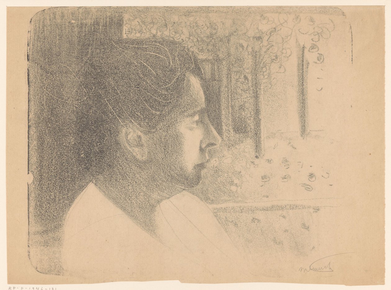Betsie u okna od Samuel Jessurun de Mesquita (signed by artist)