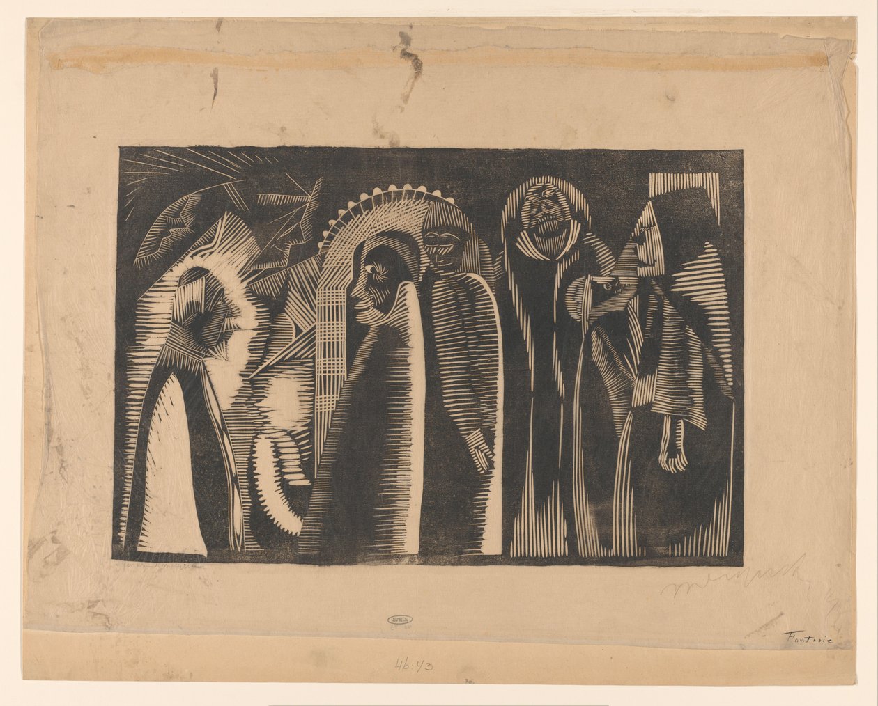 Fantasie (původní název na objektu) od Samuel Jessurun de Mesquita (signed by artist)