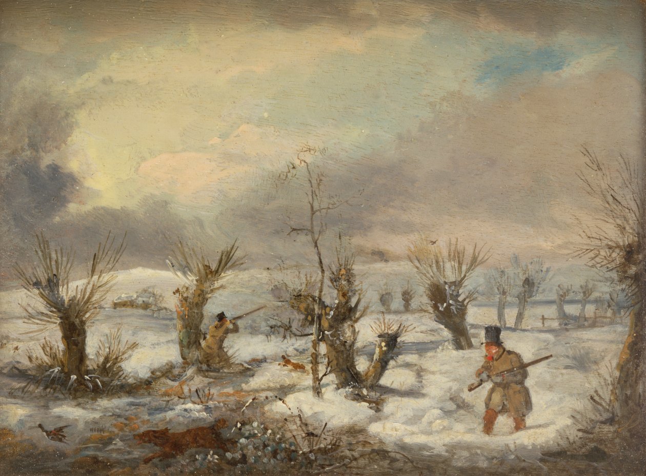 Kachní střelba (olej na plátně) od Samuel John Egbert Jones
