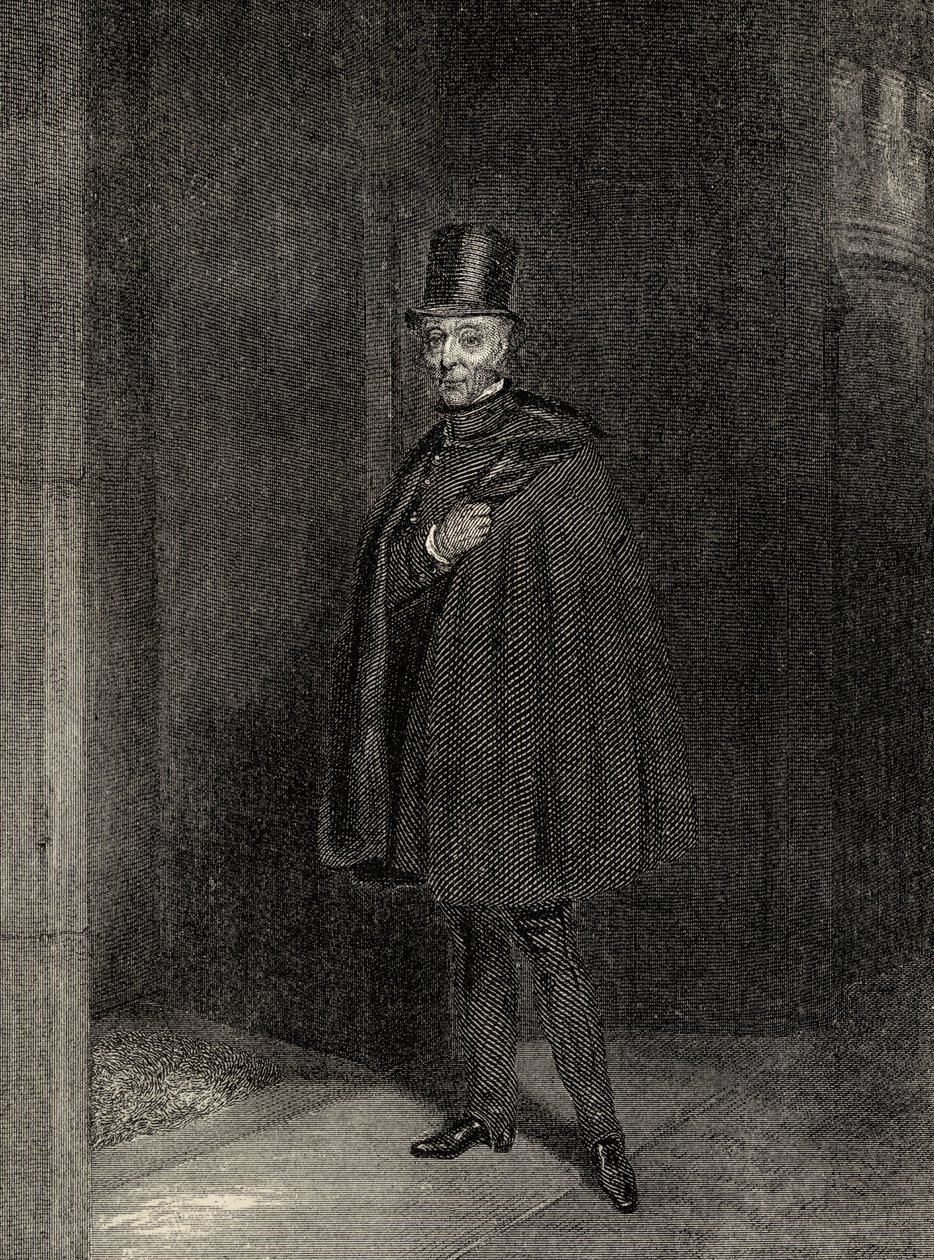 Vévoda vchází do Sněmovny lordů, ilustrace z 