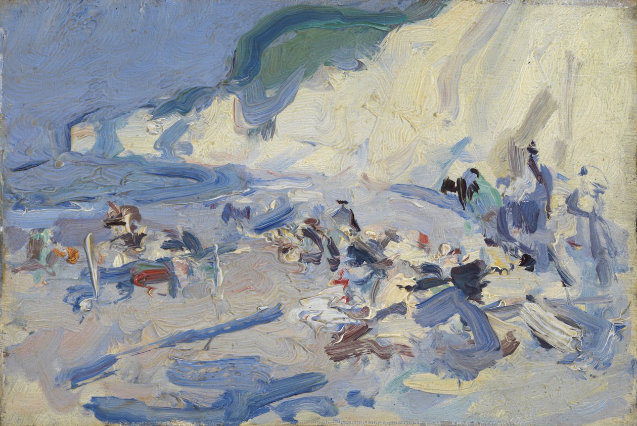 Berneval (öljy puulle) od Samuel John Peploe