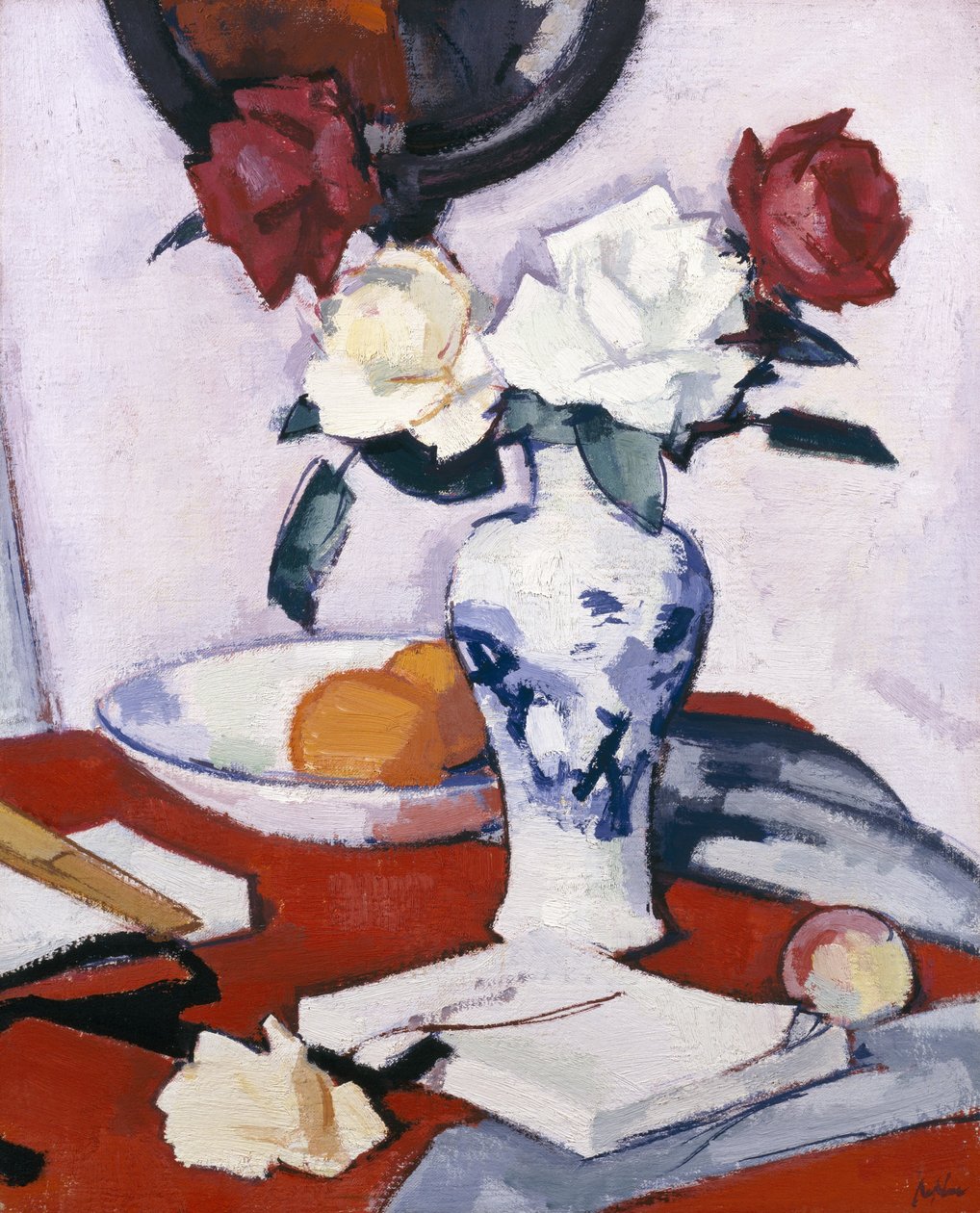 Růže (olej na plátně) od Samuel John Peploe