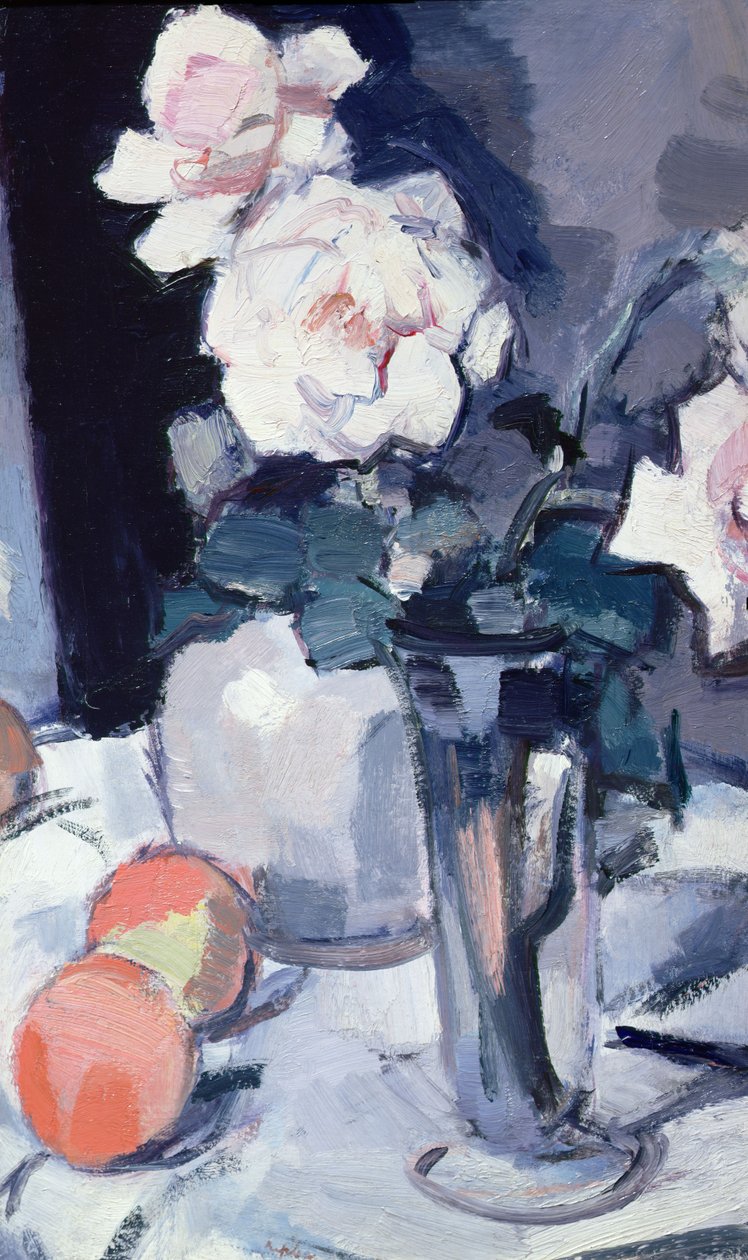 Růže ve váze (olej na plátně) od Samuel John Peploe