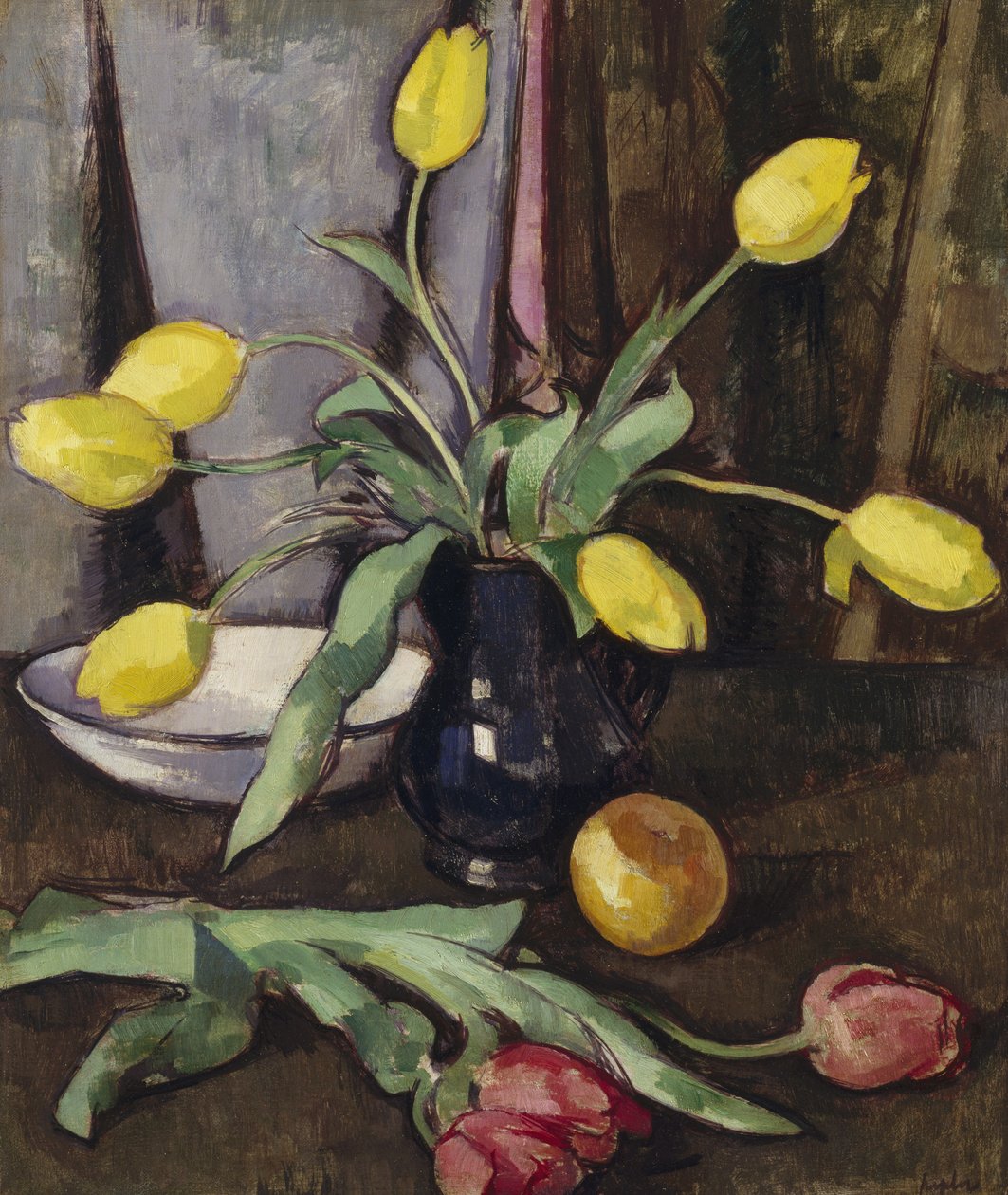 Zátiší s tulipány (olej na plátně) od Samuel John Peploe