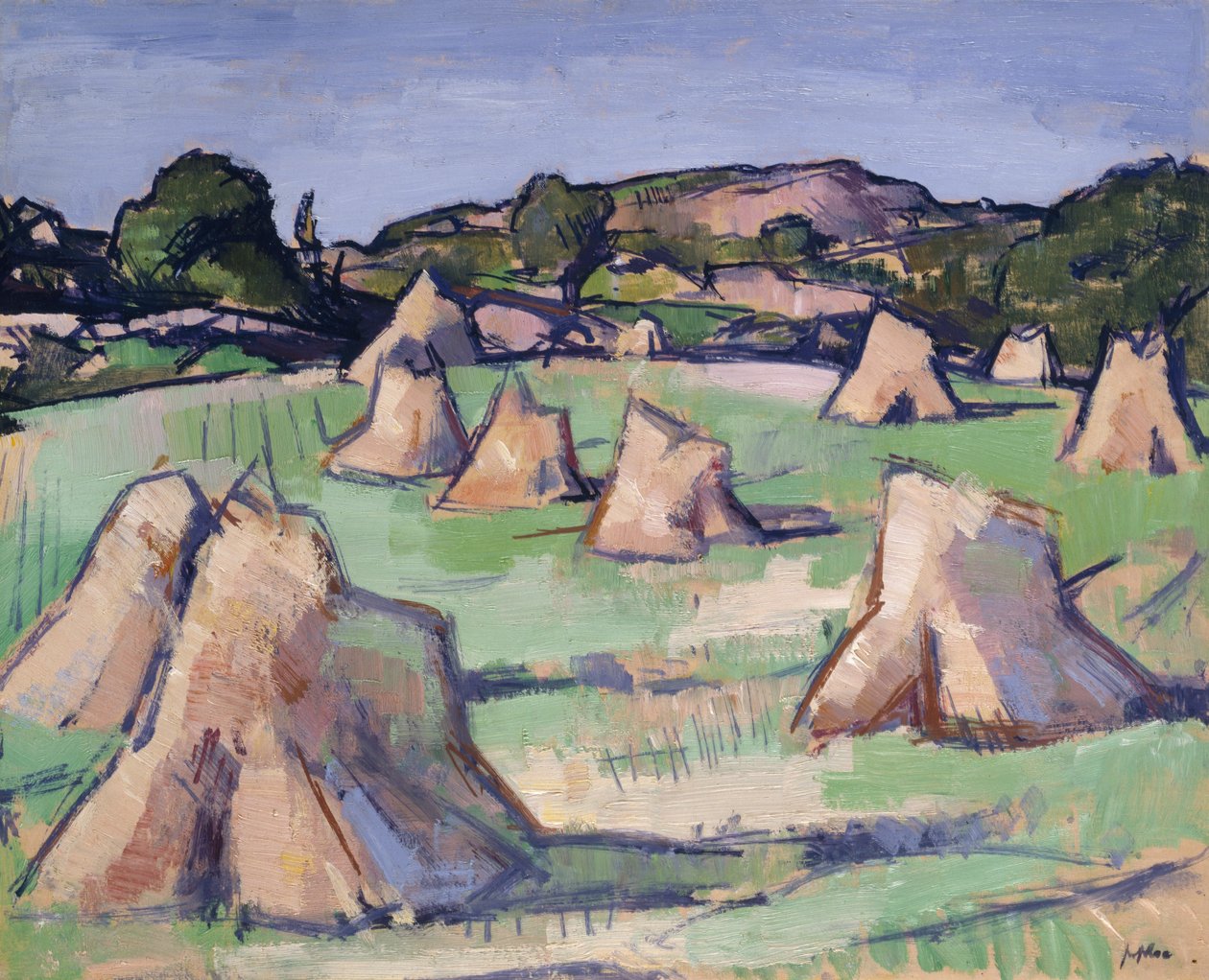 Kukuřičné pole, Douglas Hall od Samuel John Peploe