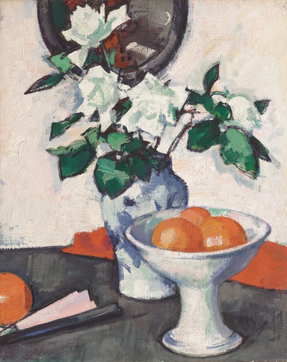 Bílé růže, kolem roku 1924 (olej na plátně) od Samuel John Peploe