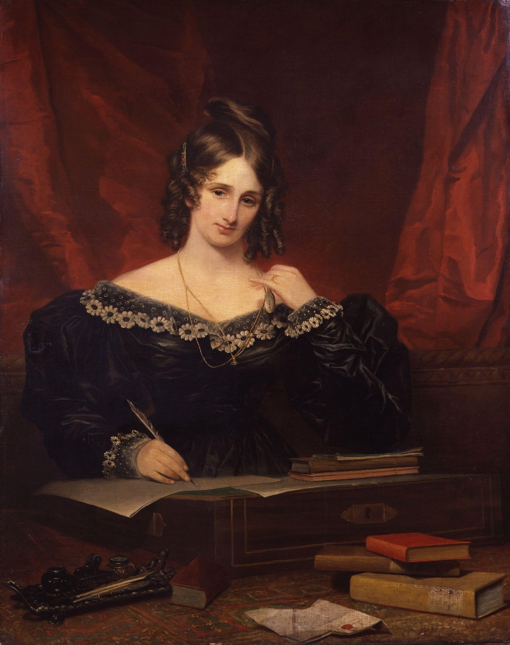 Mary Shelley (1797-1851) - par Stump, Samuel John (1778-1863) od Samuel John Stump