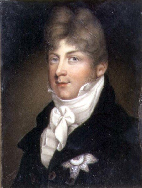 Portrétní miniatura Augusta, vévody ze Sussexu od Samuel John Stump
