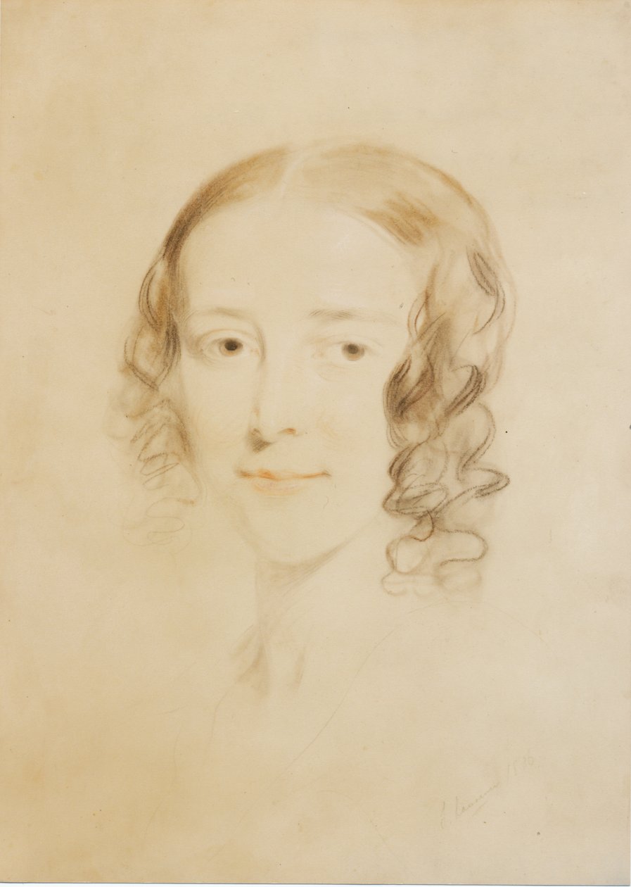 Frances Elizabeth Dickens (Fanny Burnett), 1836 (pastel a pastel na papíře) od Samuel Laurence
