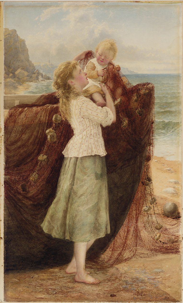 Rybářské děti, 1881 od Samuel McCloy