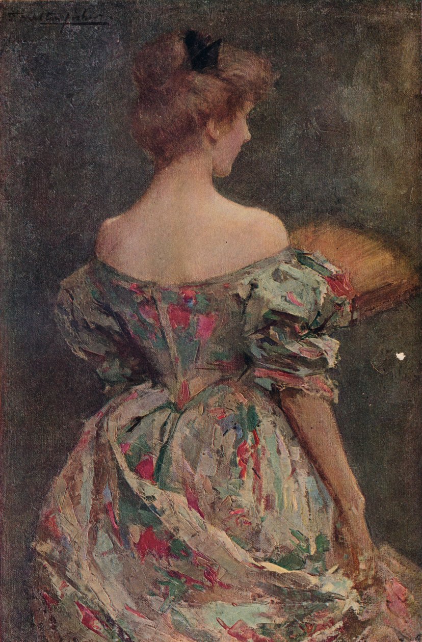 Květované šaty, c19. století od Samuel Melton Fisher