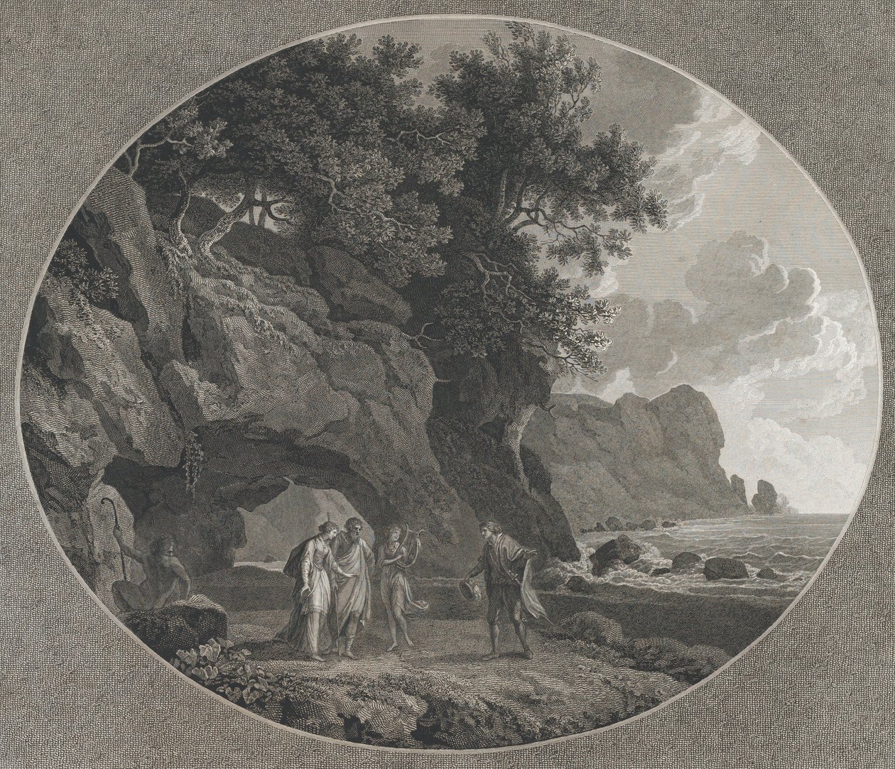 Bouře, dějství I: Ferdinand a Miranda, 1788. od Samuel Middiman