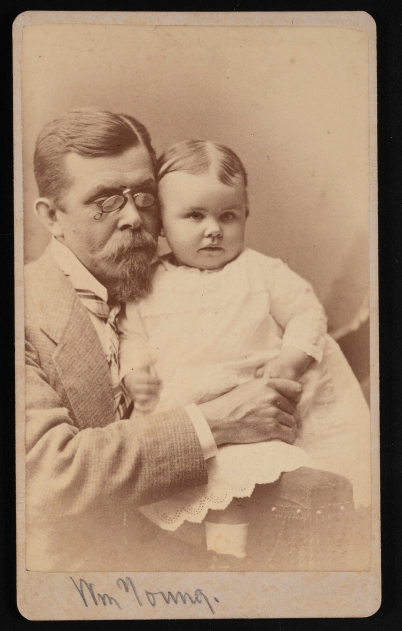 Portrét Williama Younga a dítěte, 1879. od Samuel Montague Fassett
