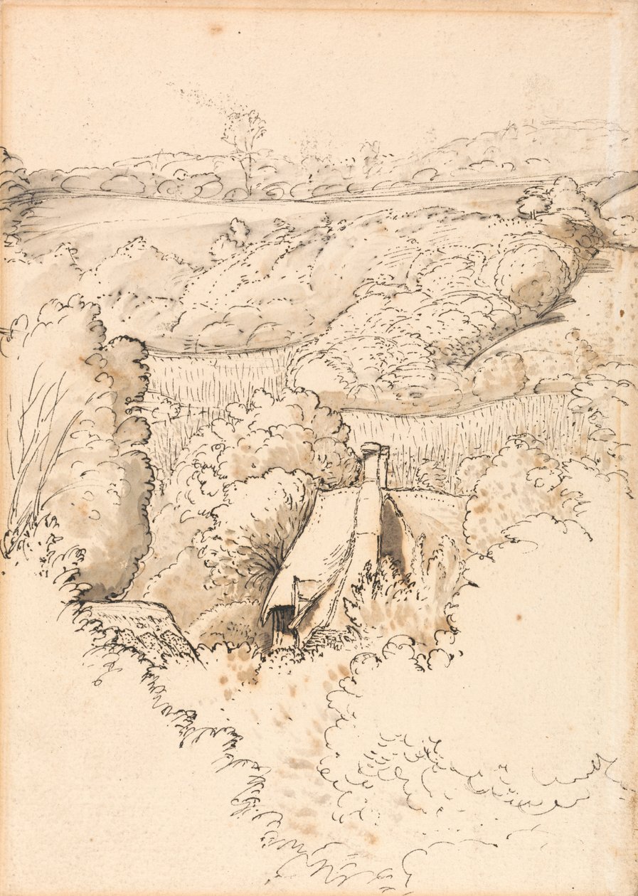 Chata mezi stromy, Shoreham od Samuel Palmer